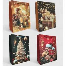 Подарунковий пакет Новорічні чари 18×23×8 см (В асортименті) bl2502-184
