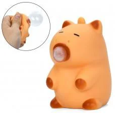 Іграшка капібара, 7 см, антистрес, іграшка-надувашка, тварина з жуйкою, 6x9x4.5 см