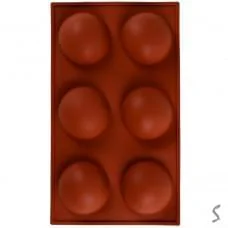 Форма силікон для мусів та желе "Напівсфера" 6шт/л 29*17см R34946, ціна за 2 шт. /200/