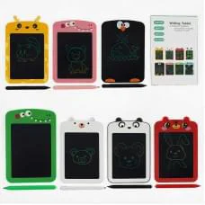 Планшет для малювання “Тваринка”, LCD дисплей, стилус, кольоровий екран 9.5х12.5 см, в кор, МІКС ВИДІВ /100/