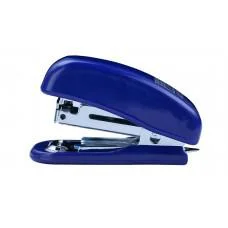 Степлер пластиковий міні, до 10 аркушів, скоби №10, синій