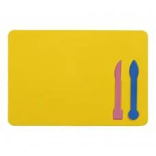 Дощечка для пластиліну, 2 стека, жовта