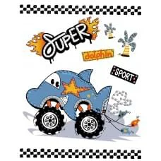 Алмазна мозаїка вибіркова Машина-дельфін 15×20 см AMV1231