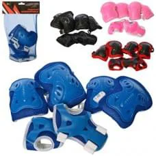 Захист для колін, ліктів, зап'ясть,на липучці,4 кольори,сітка,19-31-7см /50/