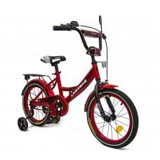 Велосипед дитячий 2-х коліс.16'' Like2bike Sky, червоний, рама сталь, з дзвінком, руч.гальмо, збірка 75% /1/