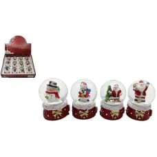 Сувенір Куля снігова 45 мм Дід Мороз Сніговик (в асортименті) WH-8-45