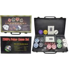 Покерный набор на 200 фишек с номиналом в кейсе К-200-РС