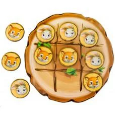 Хрестики-нуліки: зайчик і лисичка, 15*15*0,6см