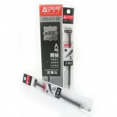 Стрижень гелевий стираємий, товстий наконечник, 0.5 мм, чорний, 125 мм, 20 шт.