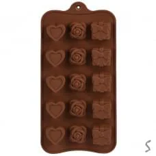 Форма силікон для цукерок "Love" 15шт/л 20.5*10.3см R34957, ціна за 2 шт. /300/