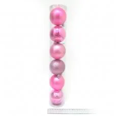 Набір ялинкових кульок Glam 7 см 6 шт NY7178-7