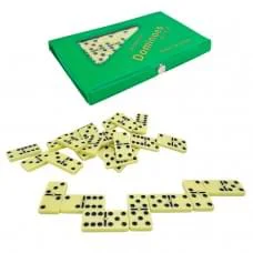 Доміно пластикове у шкіряному футлярі B00494