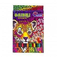 Олівці дерев’яні J. Otten Леопарденок, 18 кольорів