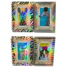 Зошит, А5, на спіралі, обкладинка лазерна, 80 аркушів, 80 г, Тварини