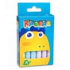 Мел маленький круглый, 12 штук, разноцветный, Стратег