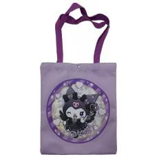 Сумка-шопер на кнопці Kuromi, 34x39 см