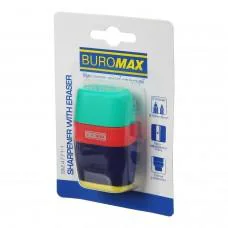 Ластик с точилкой, 2 отверстия, пластиковый корпус, с контейнером, BM.4771-1