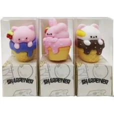 Чинка силіконова Звірята в морозиві, 3.5 см