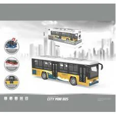 Автобус металлопластик, инерция, звук, подсветка (в ассортименте)