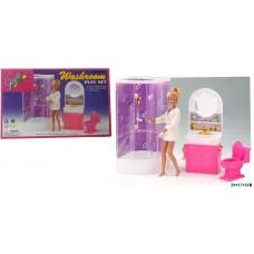 Меблі для ляльок Gloria ванна з душовою кабінкою 98020