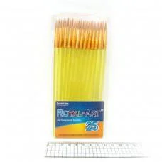 Кисть нейлон круглая, 17 см, 25 шт. в упаковке, 7614RA