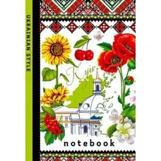 Блокнот, 60 г, 7БЦ, 105x165 мм, 64 аркуші, клітинка, матова ламінація, 22287