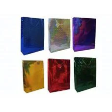 Набір пакетів голографічних, 32x39x9 см, 6 шт. в упаковці, 201 (В асортименті)