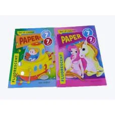 Набір паперу 2019 А4, кольоровий односторонній флуоресцентний, 7 аркушів, англійська, 5 шт. в упаковці Набір паперу 2019 А4, кольоровий односторонній флуоресцентний, 7 аркушів, англійська, 5 шт. в упаковці