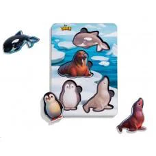 Вкладиші "Тварини Арктики та Антарктики" (фон із підказкою), 16*12*0,6см