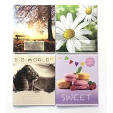 Зошити учнівські 48 аркушів клітинка "Тешка" 10шт в упаковці