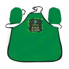 Фартушок для творчості з нарукавниками Kidis, 50x34.5 см, Gaming Mode