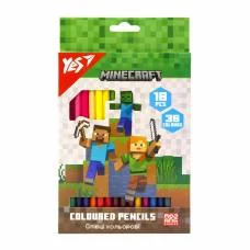 Олівці кольорові Yes Minecraft, 18/36 кольорів