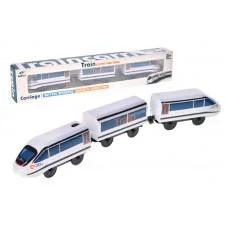 Потяг локомотив + 2 вагони на батарейках магнітне з'єднання AU8887