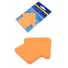 Блок для приміток Стрілка, 50 аркушів, неон (В асортименті)