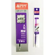 Стрижень гелевий стираємий, товстий наконечник, 0.5 мм, темно-фіолетовий, 125 мм, 20 шт.