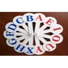 Віяло Англійські літери, 2 шт. в упаковці