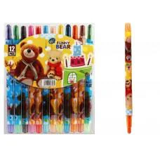 Крейда воскова Crayons Медвежонок, 12 кольорів