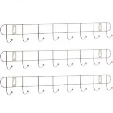 Вішалка настінна на 8 гачків, 54*5*4 см 240-8