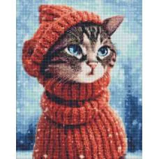 Набір з алмазною мозаїкою Дивовижна киця AMO7350, 40x50 см