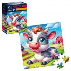 Пазли De.tail Весела корівка, 64 деталі, DT1234-19