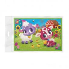 Гра розвиваюча Vladi Toys м’які пазли А5 Корівка та овечка, VT1104-23 (укр)