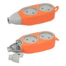 Колодка для подовжувача двостороння на 4 розетки 2004 HZ-A4