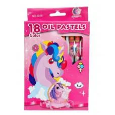 Пастель масляна Однороги, 18 кольорів