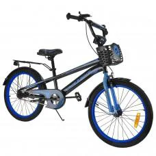 Велосипед дитячий 20" Like2bike Dark Rider чорно-синій 242008 без доп.коліс