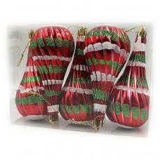 Ялинкові прикраси Прикраса 6 шт PVC 6527-P1238