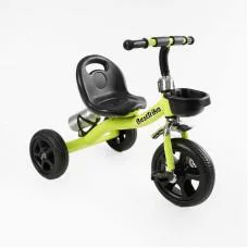 Велосипед триколісний Best Trike, колеса EVA, переднє 10’’, заднє 8’’, сталева рама, кошик, бутилочка BS-11823