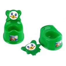 Горщик дитячий зі спинкою, зелений, Бамсик, ПХ4518 ЗЕЛ