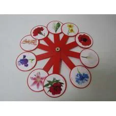 Віяло Квіти, 2 шт. в упаковці