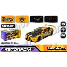 Модель BMW M4 GT3 1:24 АВТОПРОМ світло звук двері 68296A(Y)
