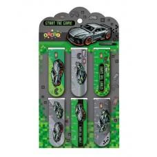 Закладки магнітні Kidis Supercar, 6 шт. на планшетці